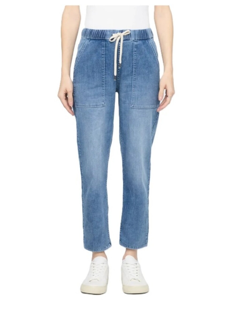 DUER Performance Denim Lite Harbour Pant - Light Stone Wash Size XL